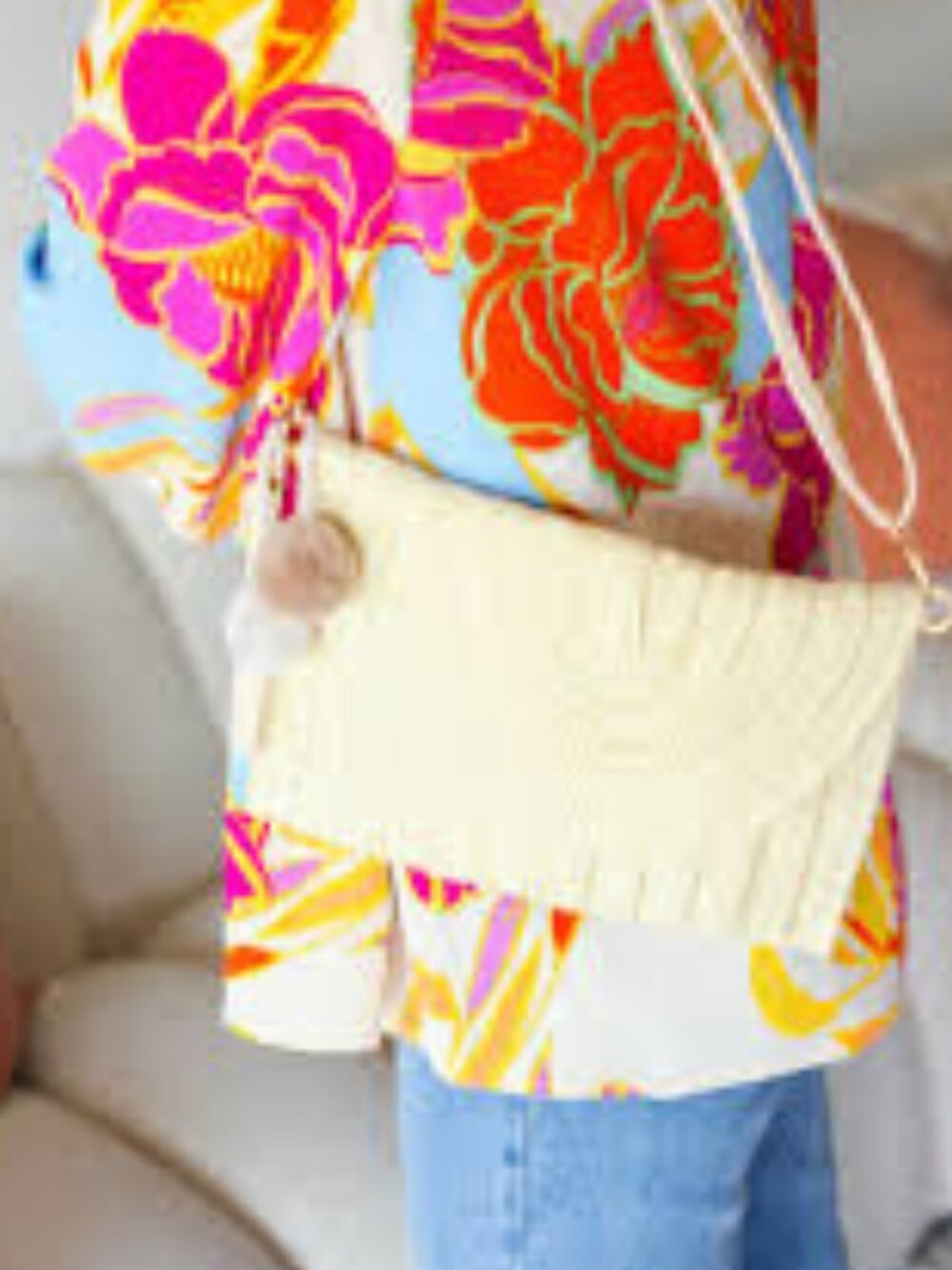 Raffia Clutch Bag - Picture 3 of 3
